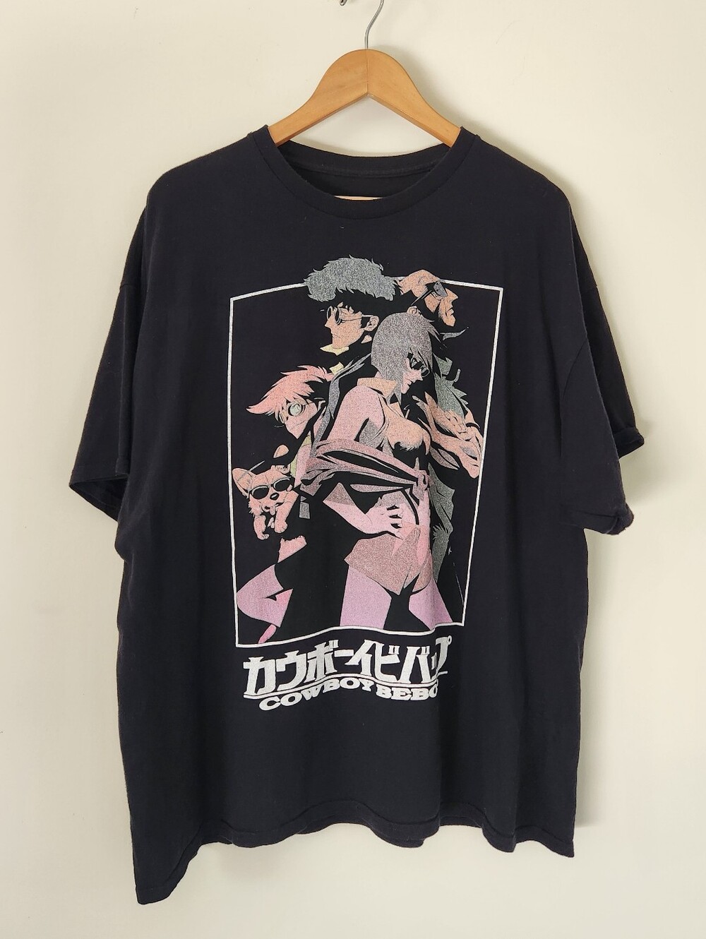Cowboy Bebop Crew Black Short Sleeve T-shirt. Size L